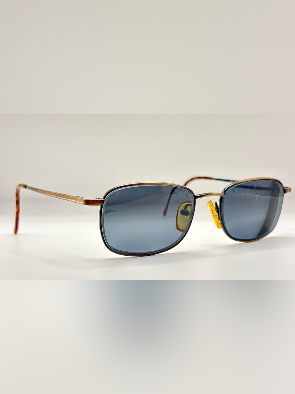 Brown Antique Oval Sunglasses Frames Only